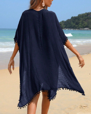 Kaftan de Plage — Pompons Marine